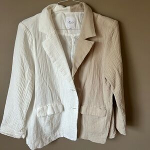 Lelis Linen Dual Color Blazer